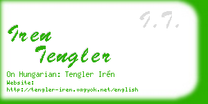 iren tengler business card